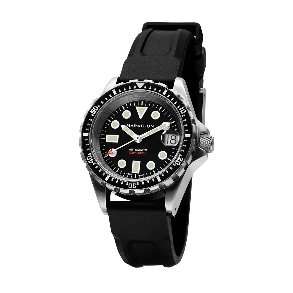 Marathon 36mm Automatic OSAR-D with Black Dial and Rubber Strap