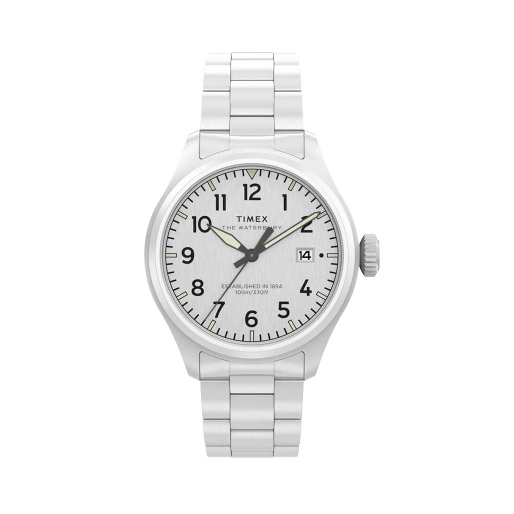 Timex Waterbury Ace 41mm Stainless Steel Bracelet Watch #TW2Y18800