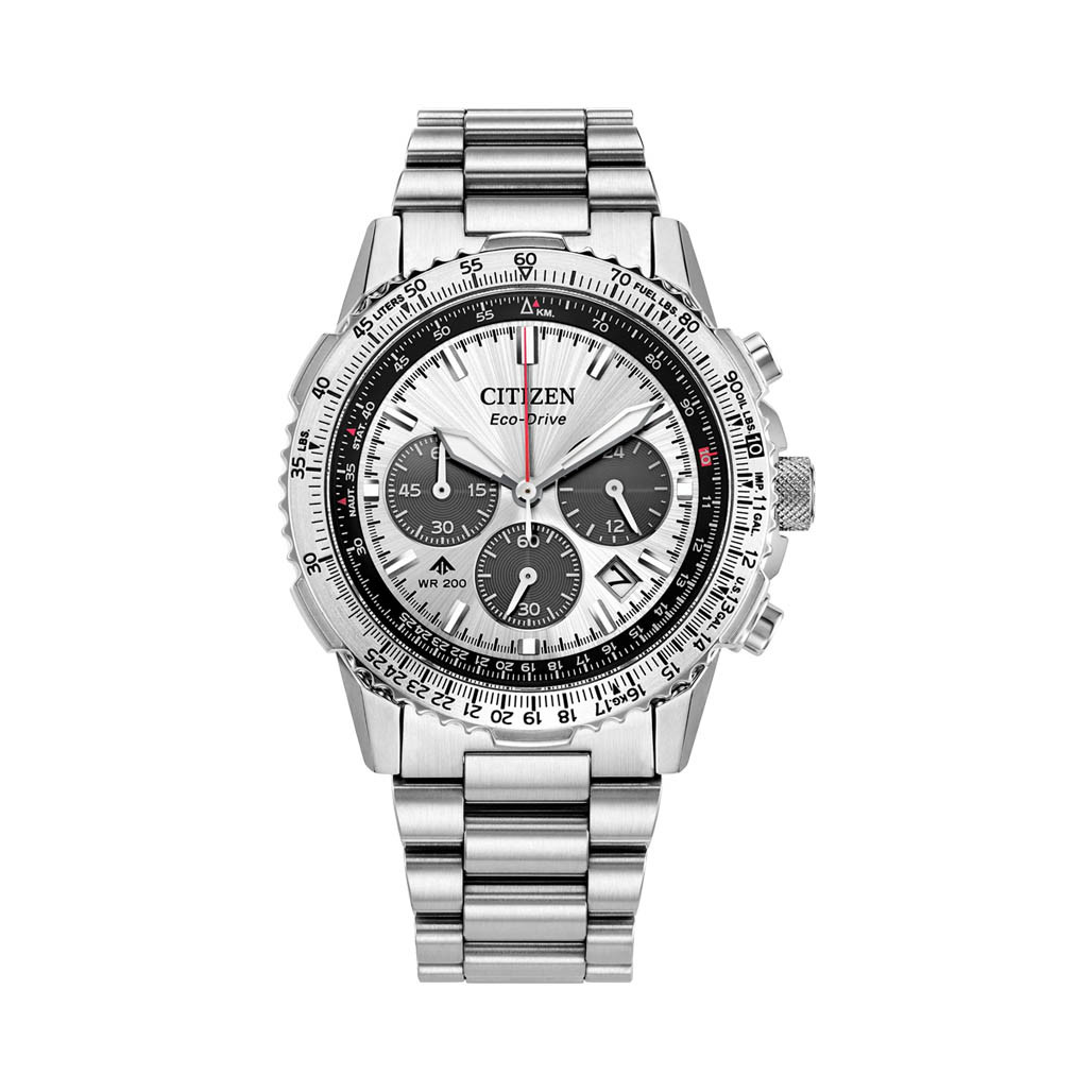Citizen Promaster Navihawk Chronograph with Silver Dial #CA4660-61A