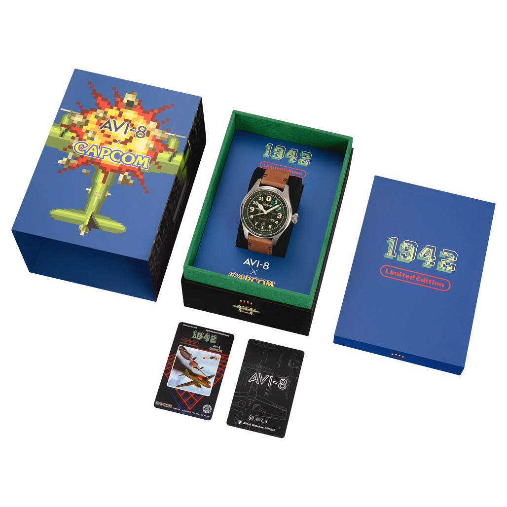AVI-8 x CAPCOM 1942 Hawker Hurricane Clowes Pixel LE Green Ace #AV