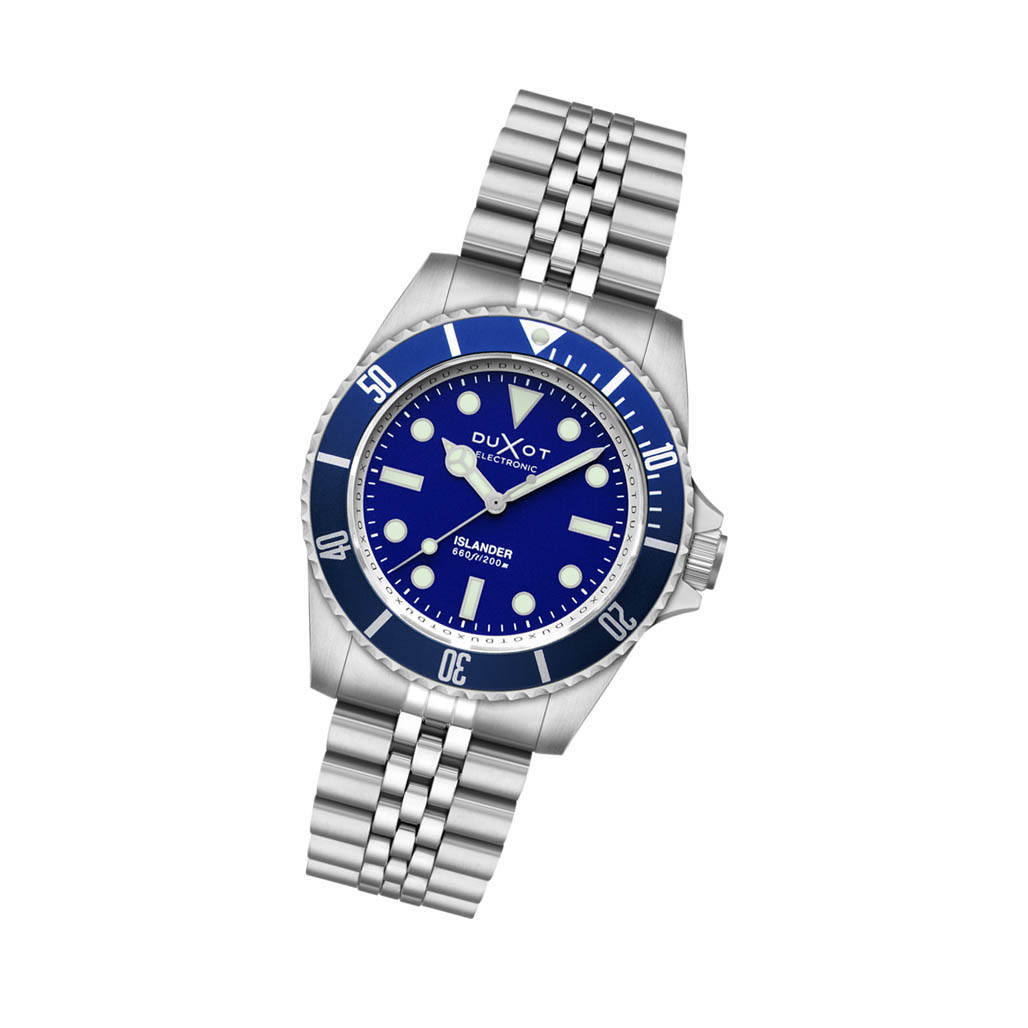 Duxot x Islander Atlantica Electronic Dive Watch with Blue Dial