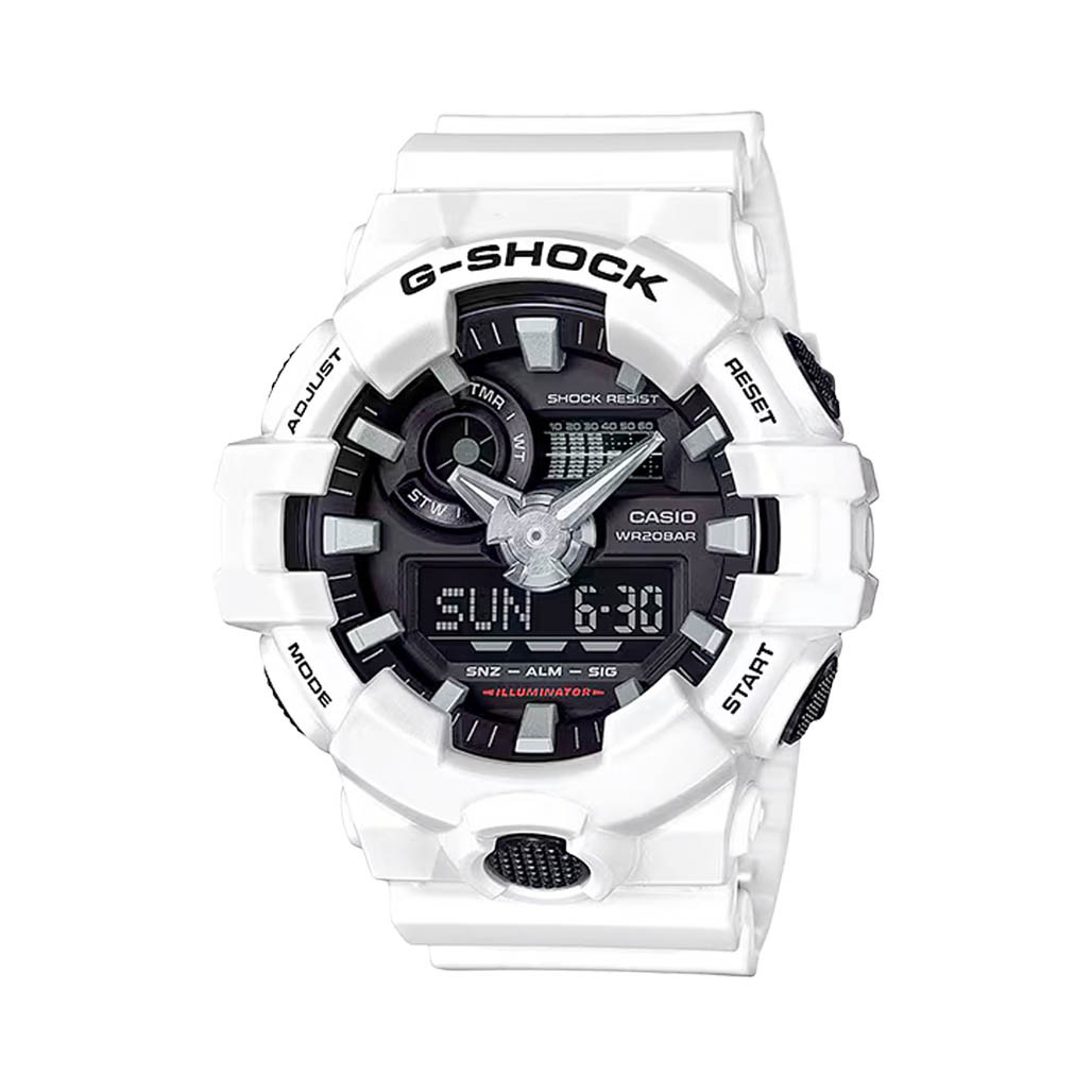Casio G-Shock GA-100 Series in White #GA700-7A