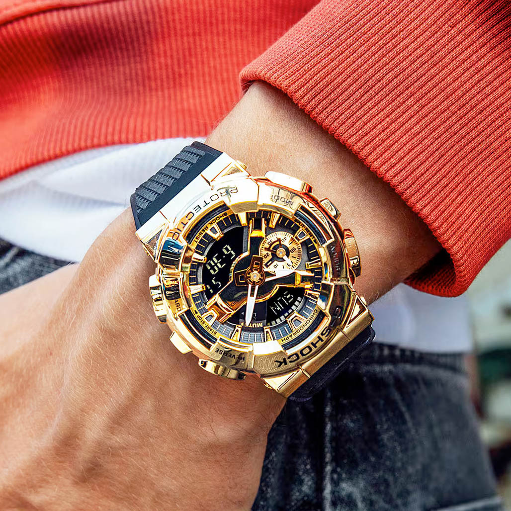 Casio G-Shock GM-110 Series in Black and Gold #GM110G-1A9