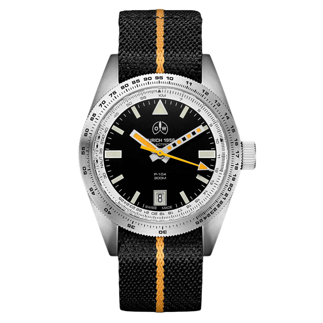 Ollech & Wajs Swiss Automatic P-104 Selectron Pilot's Watch #OW-P