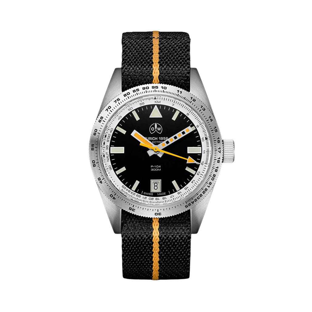 Ollech & Wajs Swiss Automatic P-104 Selectron Pilot's Watch #OW-P