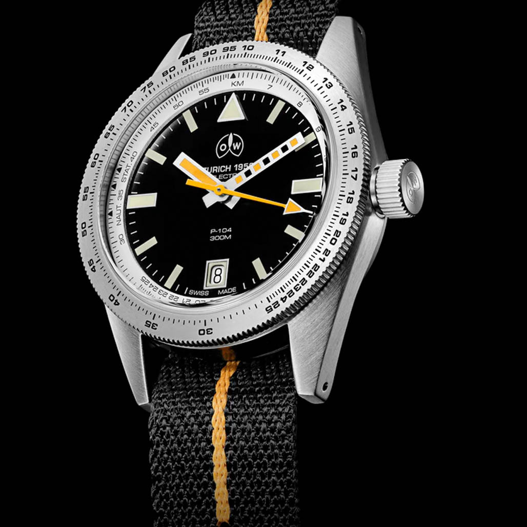 Ollech & Wajs Swiss Automatic P-104 Selectron Pilot's Watch #OW-P