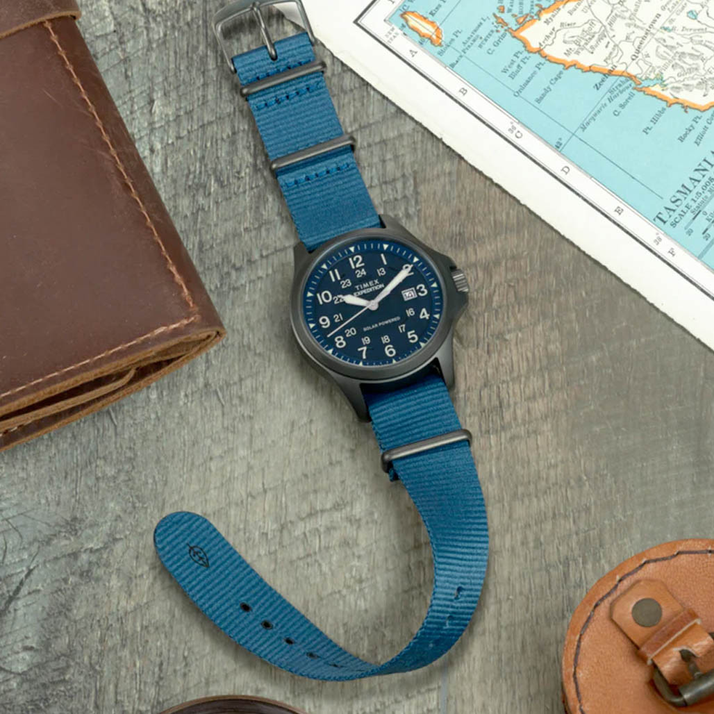 トゥデイ Timex Expedition® Field Post Solar 41mm Eco-Conscious Fabric Strap
