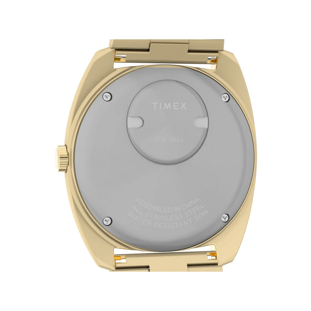Timex® Q 1975 Enigma 37mm Stainless Steel Bracelet Watch #TW2Y34400