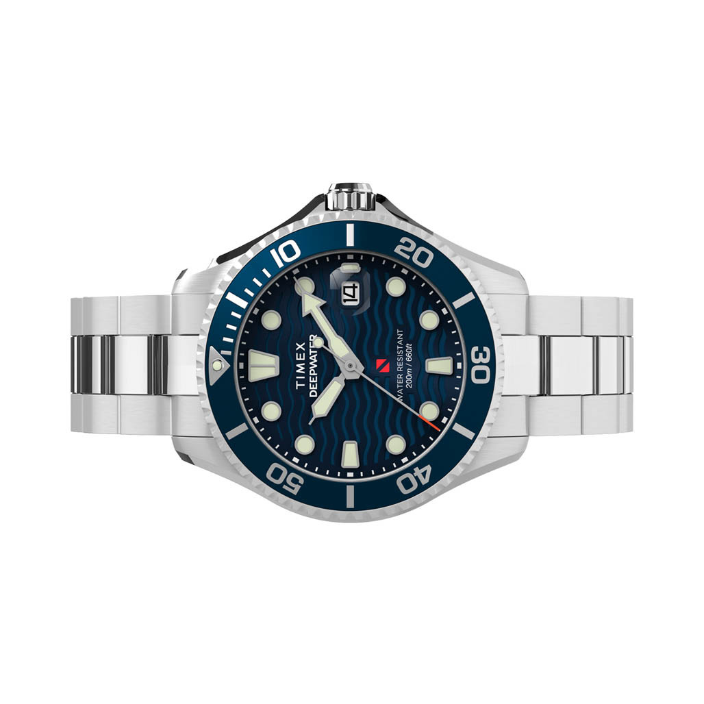 Timex Deepwater Meridian 200 44mm Stainless Steel Bracelet Watch