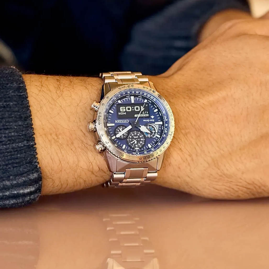 Citizen Eco-Drive Promaster Skyhawk U380 with Blue Dial #JV2000-51L