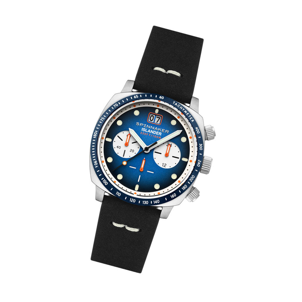 Spinnaker x Islander LE Hull Chronograph with Ocean Blue Dial #SP