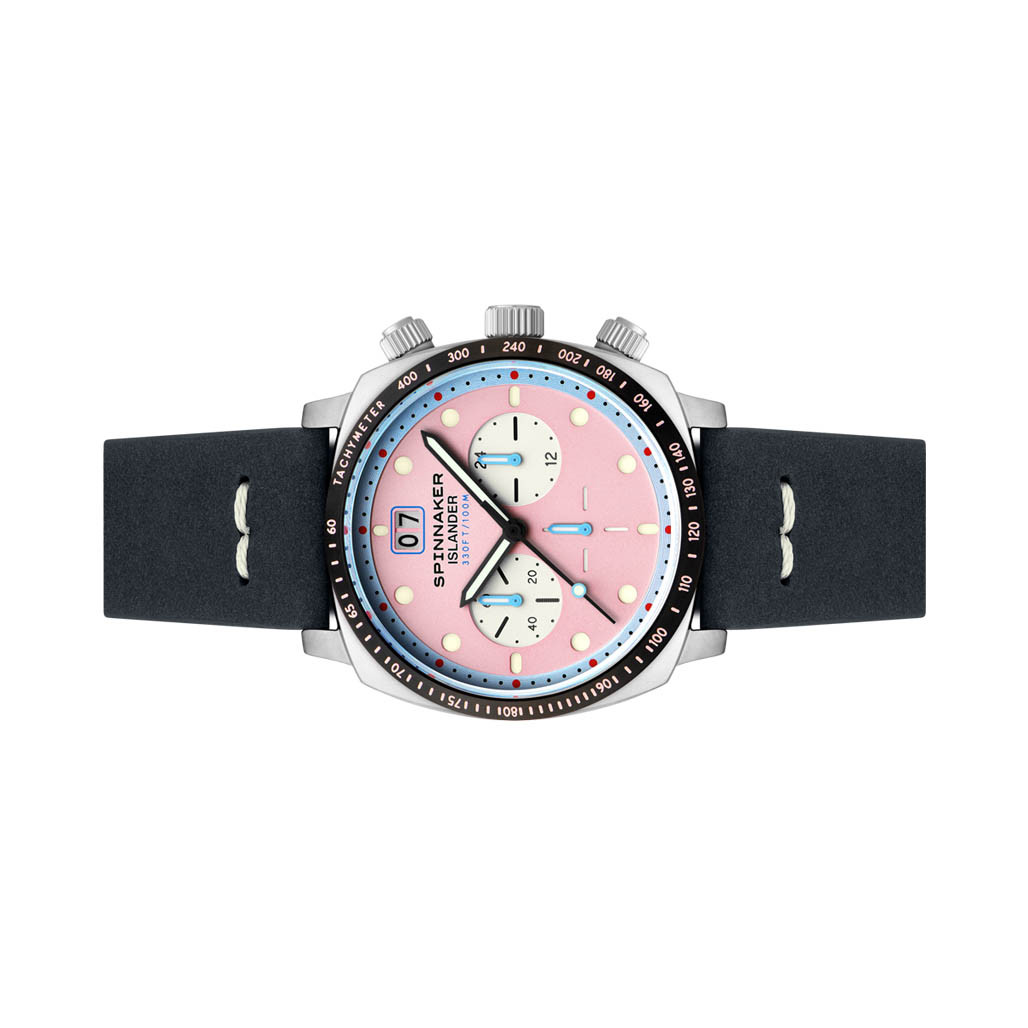 Spinnaker x Islander LE Hull Chronograph with Miami Pink Dial #SP