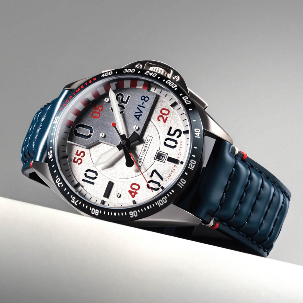 AVI-8 P-51 Mustang 85th Anniversary Steel Ascent Watch #AV-4146-01