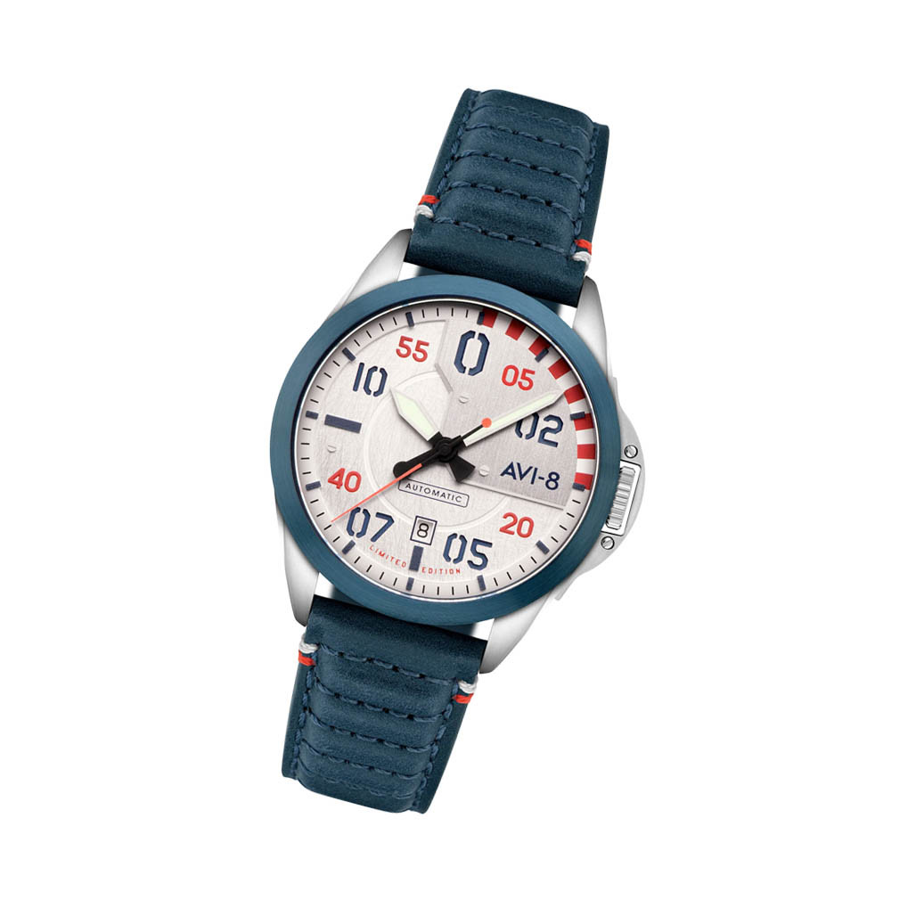 AVI-8 P-51 Mustang 85th Anniversary Steel Ascent Watch #AV-4146-01