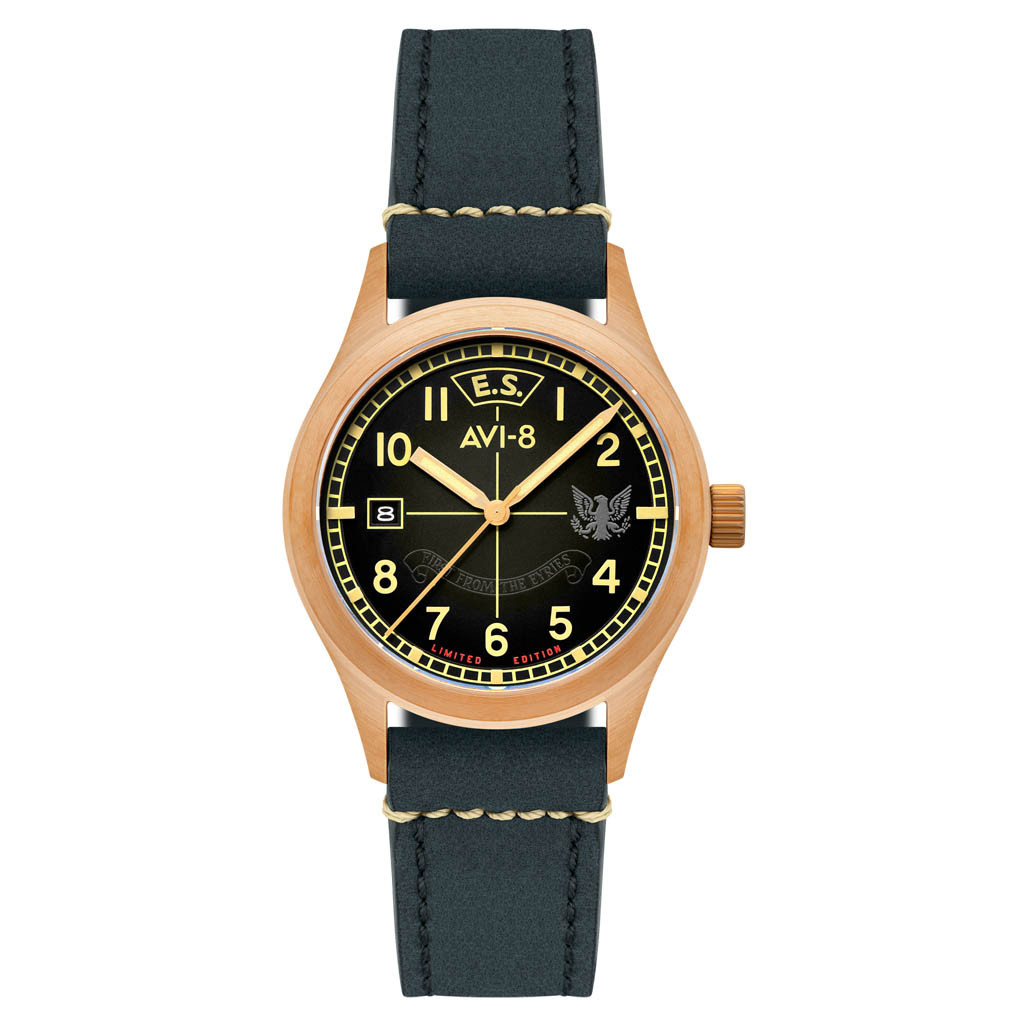 AVI-8 Flyboy Eagle Squadron Bronze LE Gravesend Watch #AV-4145-01