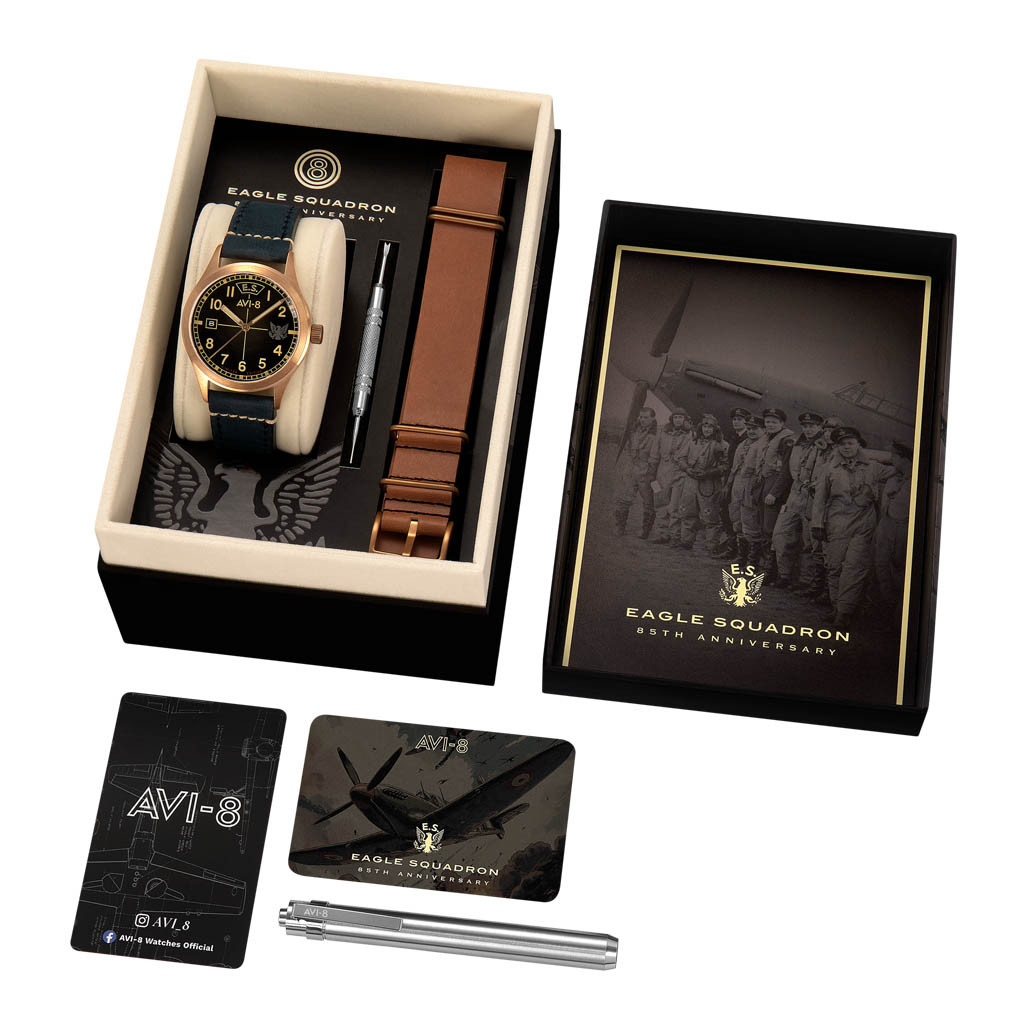 AVI-8 Flyboy Eagle Squadron Bronze LE Gravesend Watch #AV-4145-01