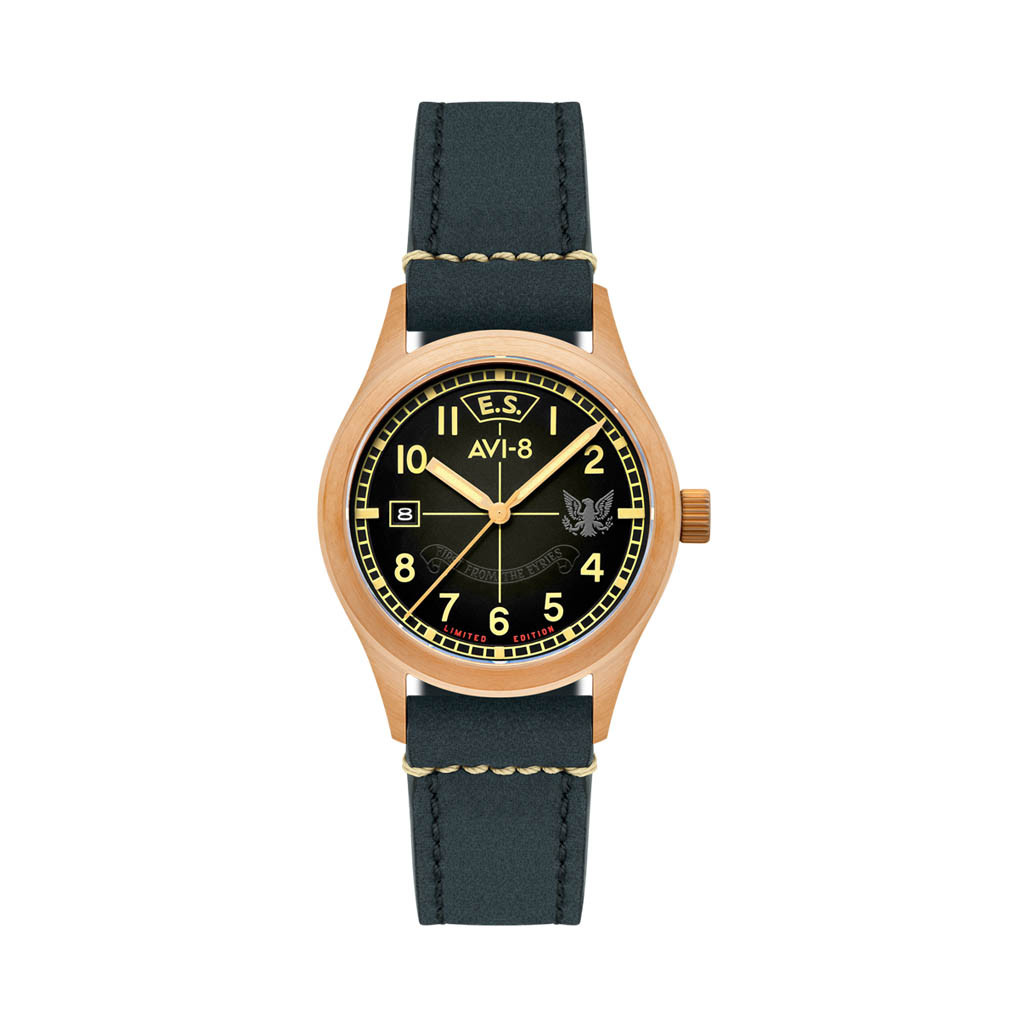 AVI-8 Flyboy Eagle Squadron Bronze LE Gravesend Watch #AV-4145-01