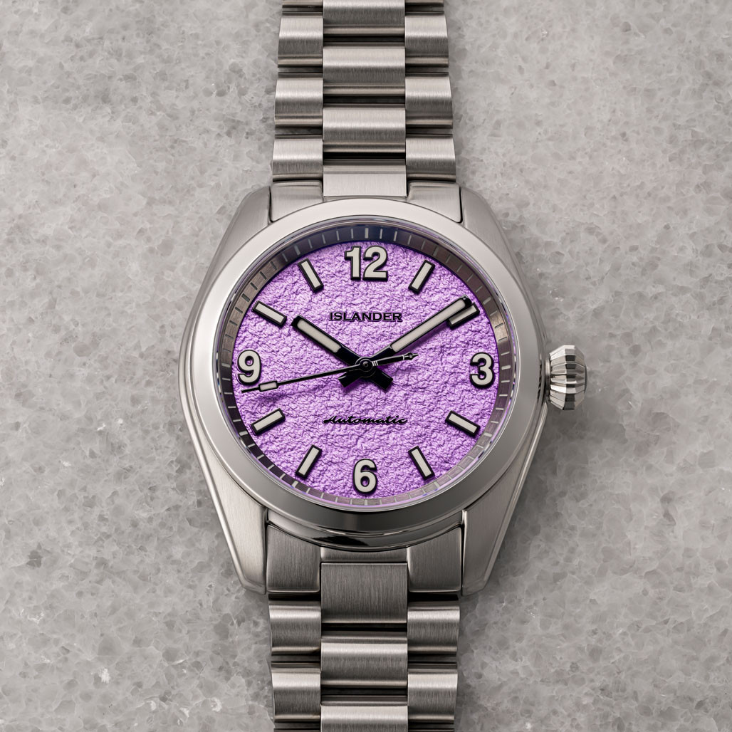 Islander Brookville Calligraphy Edition Watch with Lavender