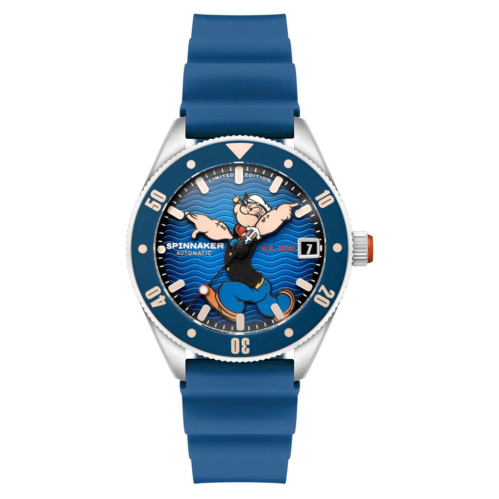 Spinnaker Challenger Automatic Popeye Anchor Arms LE Blue Buoy #SP