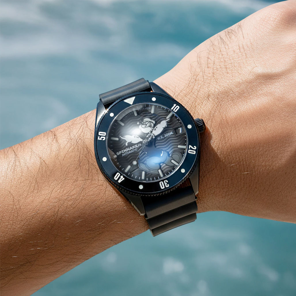 Spinnaker Challenger Automatic Popeye Anchor Arms LE Midnight Mast