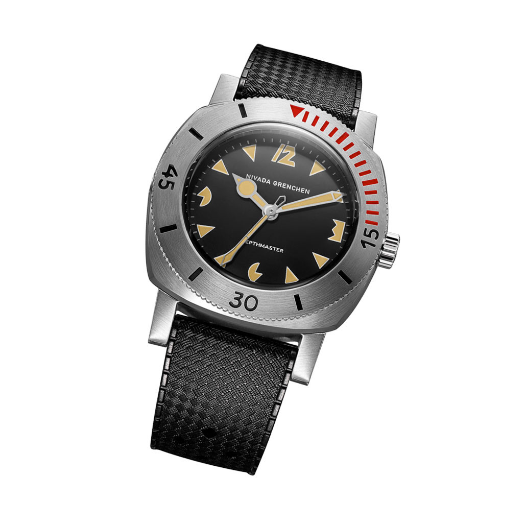 Nivada Grenchen 39mm Pacman Depthmaster Watch #14105A01