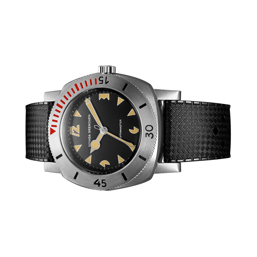 Nivada Grenchen 39mm Pacman Depthmaster Watch #14105A01