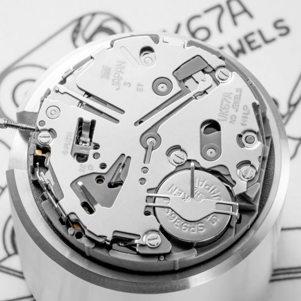 Nivada Grenchen Chronosport Mecaquartz Watch with Black Dial #77001Q45