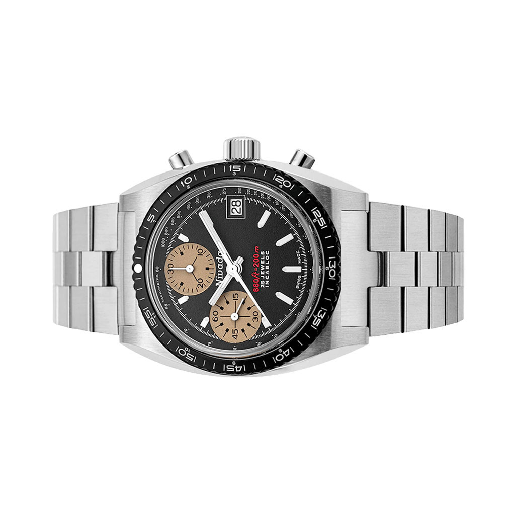 Nivada Grenchen Autochron Watch with Black Dial #77002A45