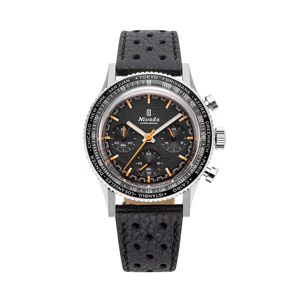 naowish1030 Nivada Grenchen Chronoking Mecaquartz with Interchangeable Bezel