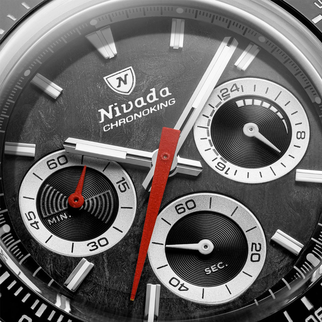 Nivada Grenchen Chronoking Mecaquartz with Interchangeable Bezel