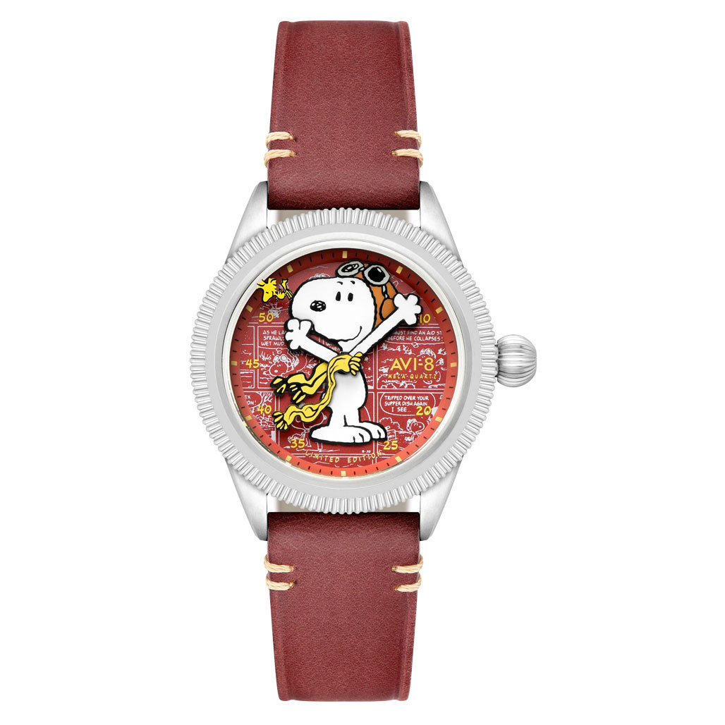 AVI-8 x Peanuts Flyboy Airmaster 40 Meca-Quartz Snoopy Flying Ace