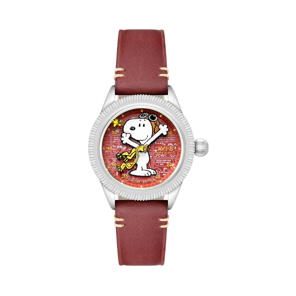 AVI-8 x Peanuts Flyboy Airmaster 40 Meca-Quartz Snoopy Flying Ace