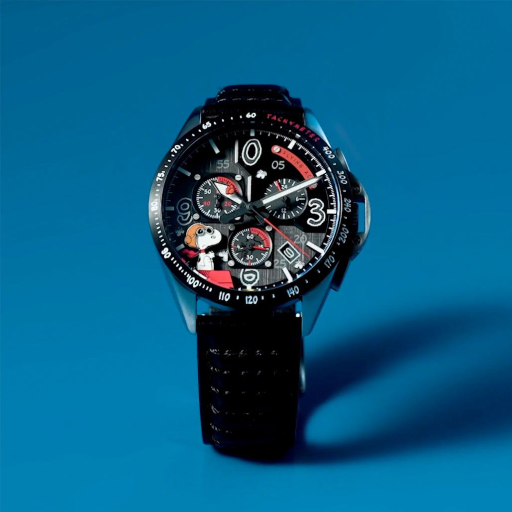 AVI-8 x Peanuts P-51 Mustang Blakeslee Chronograph Snoopy Flying
