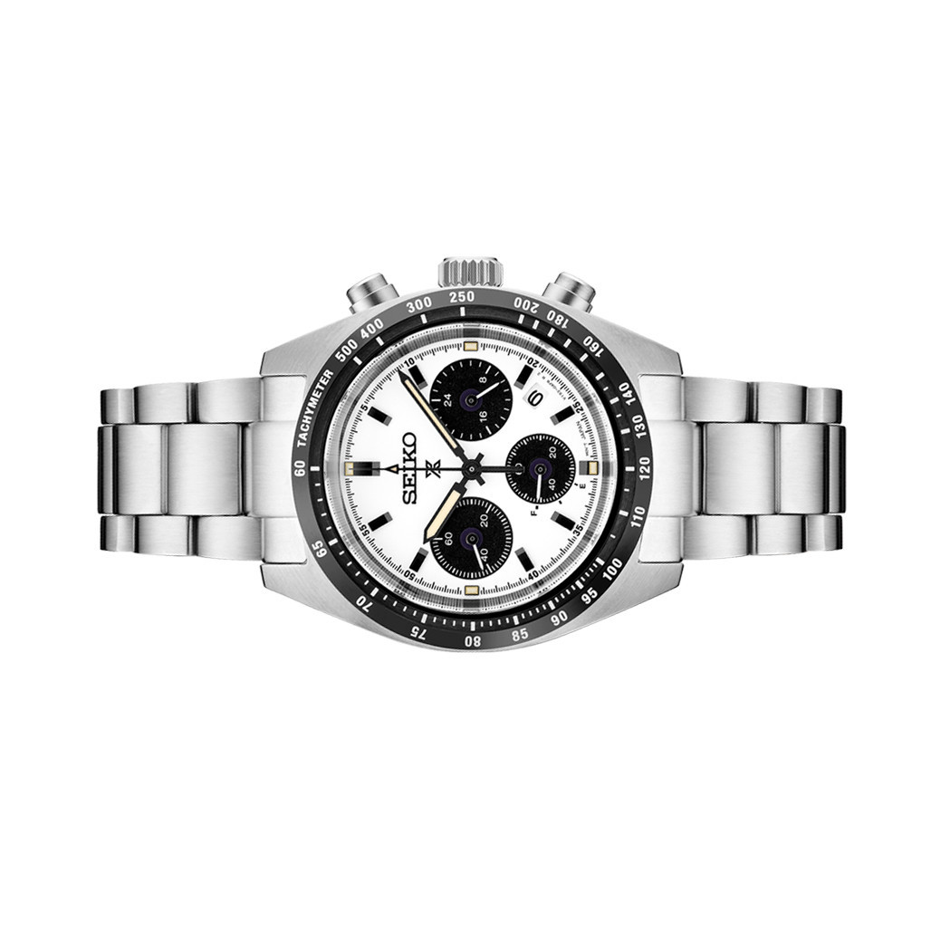Seiko Prospex Speedtimer Solar Chronograph with White Dial #SSC961