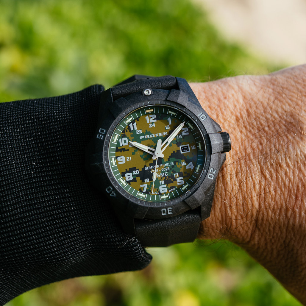 Protek Carbon Composite Dive Watch USMC 250th Anniversary #PT1015SFC