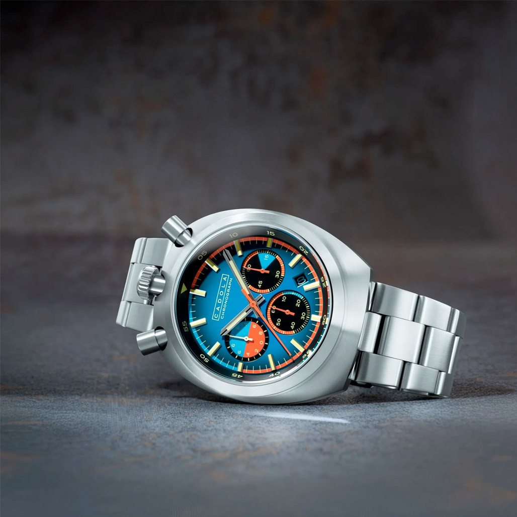 Cadola Testa Di Toro Chronograph in Cobalt Gauge #CD-1058-33