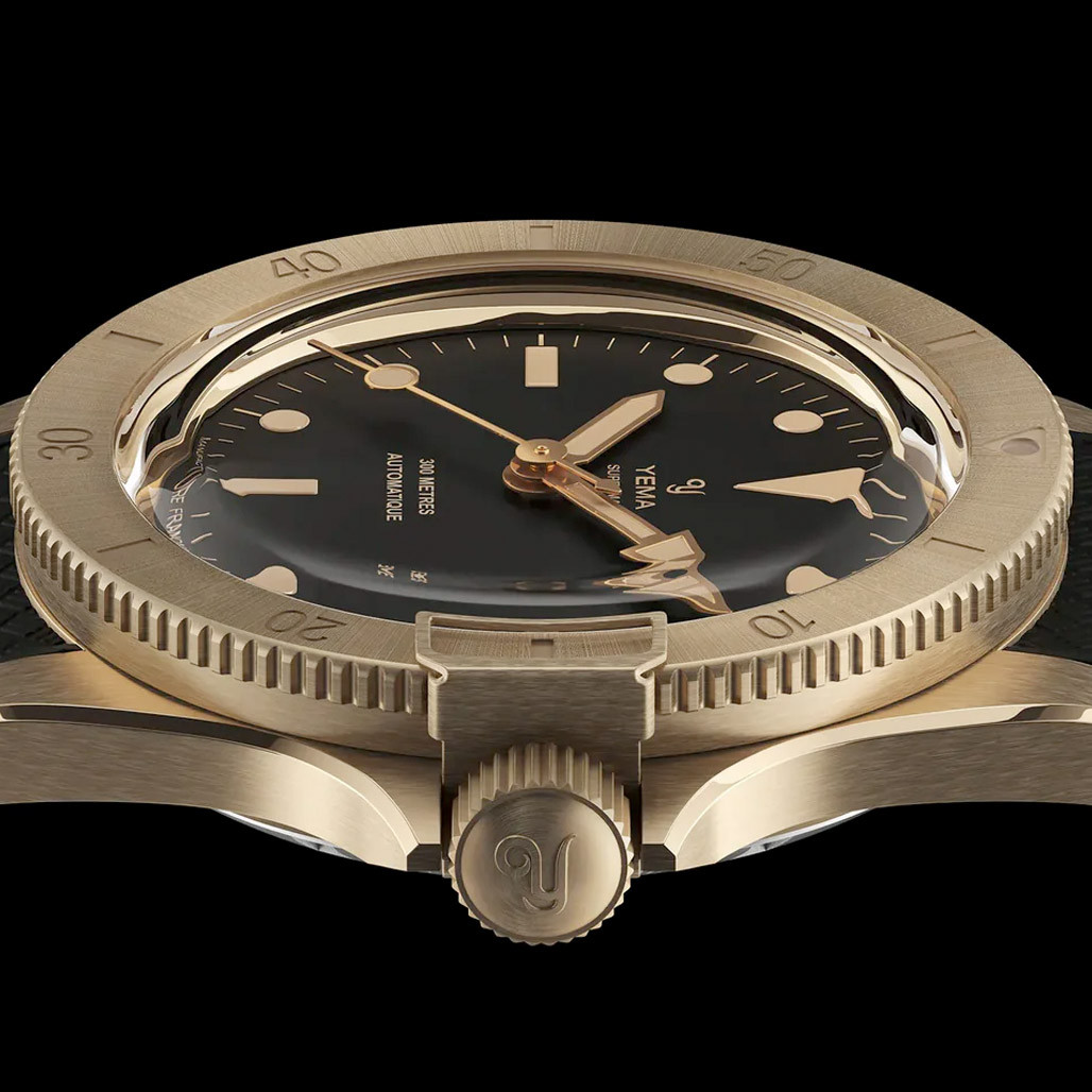 Yema 39mm Superman Bronze CMM.10 Black Limited Edition on FKM