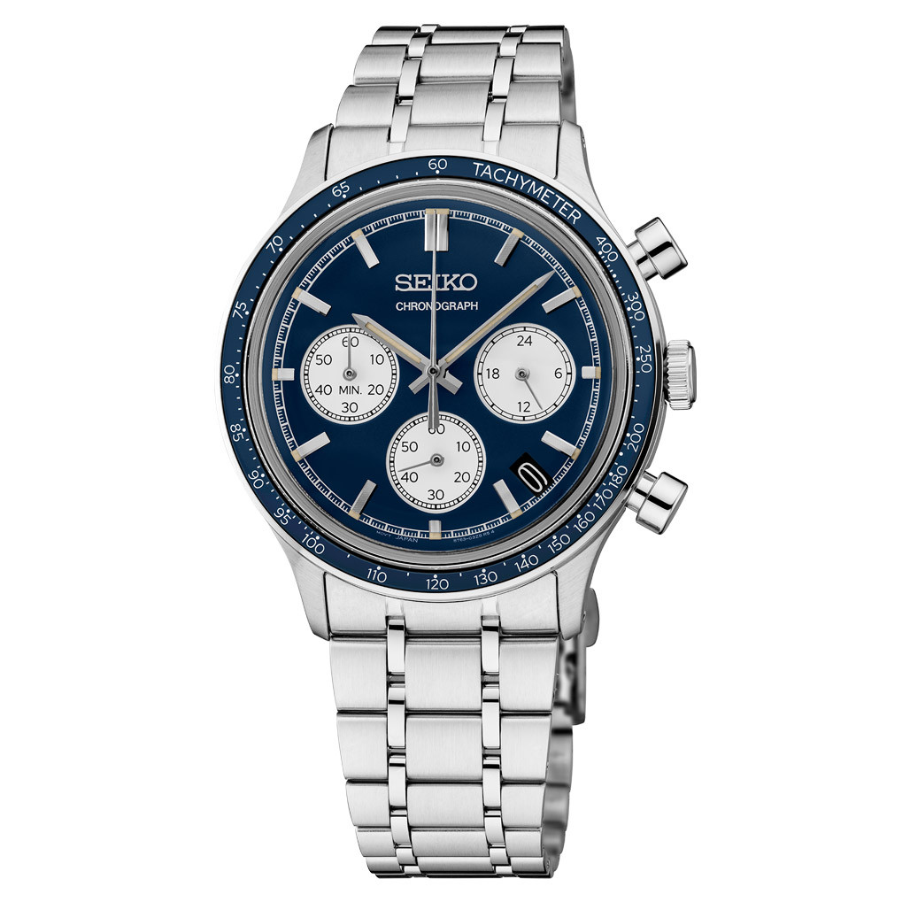 Seiko Essentials Chronograph with Blue Dial #SSB477