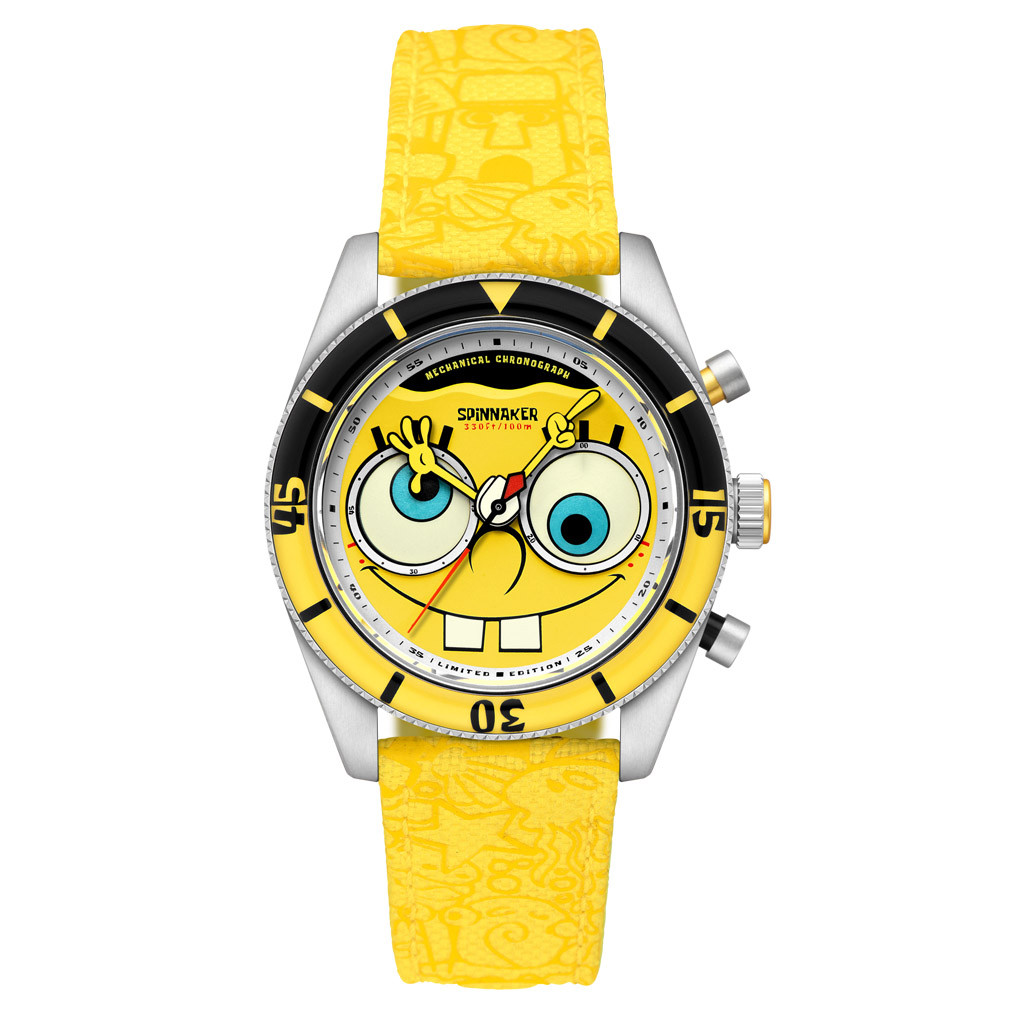 Spinnaker x Sponge Bob Eye Spy Yellow Mechanical Chronograph #SP