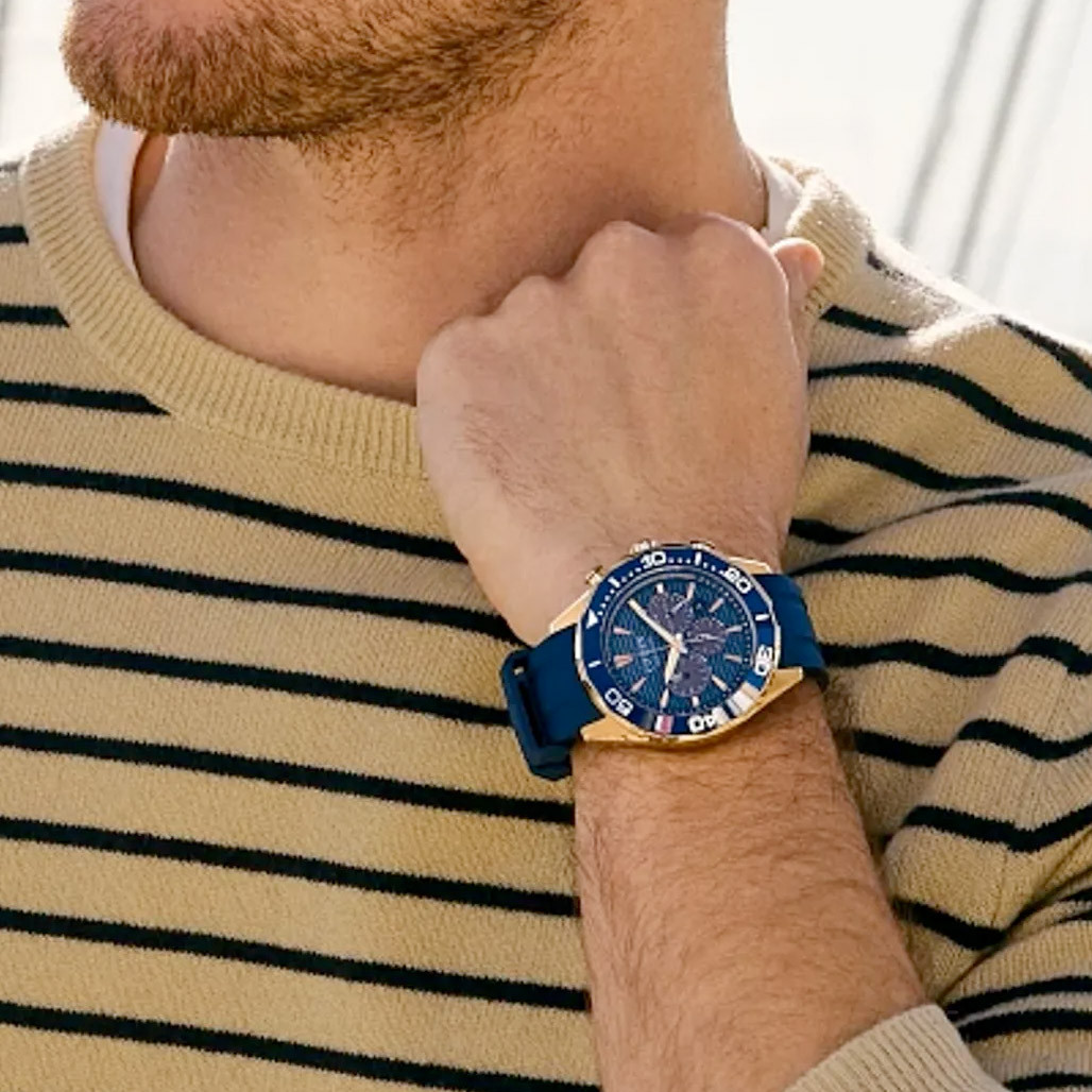 Citizen Endeavor Eco-Drive Chronograph Rose Goldtone with Blue