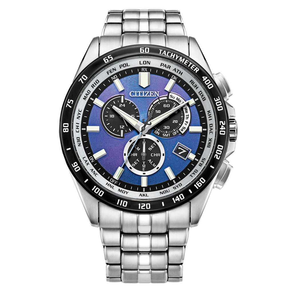 Christian　オリエント Citizen PCAT Eco-Drive Multifunction Watch with Blue Dial #CB5874-81L