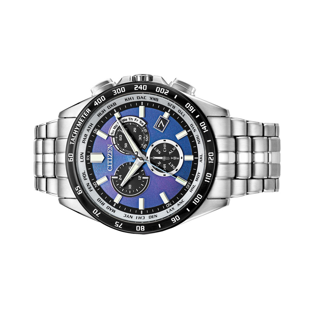 Citizen PCAT Eco-Drive Multifunction Watch with Blue Dial #CB5874-81L