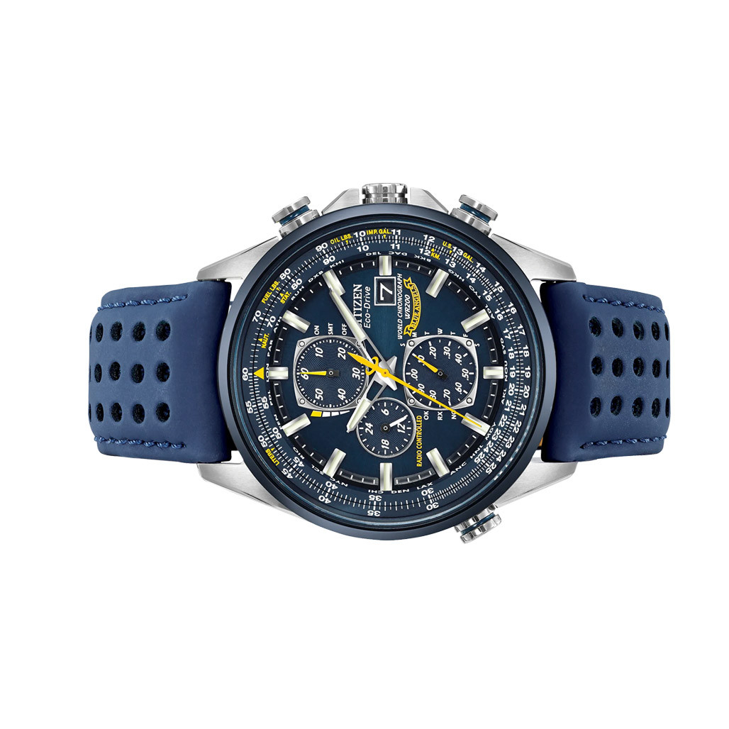Citizen Blue Angels Eco-Drive World Chronograph A-T Watch #AT8020-03L