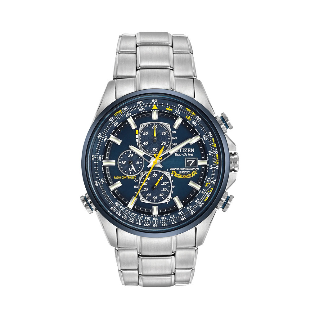 Citizen Blue Angels Eco-Drive World Chronograph A-T Watch #AT8020-54L