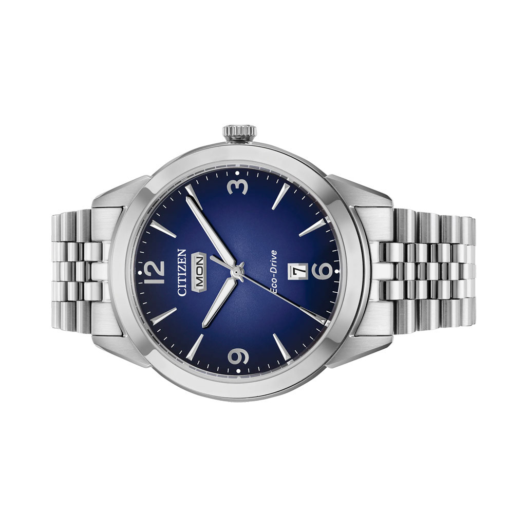 Citizen Rolan Eco-Drive Day-Date with Blue Dial #AW0150-53L