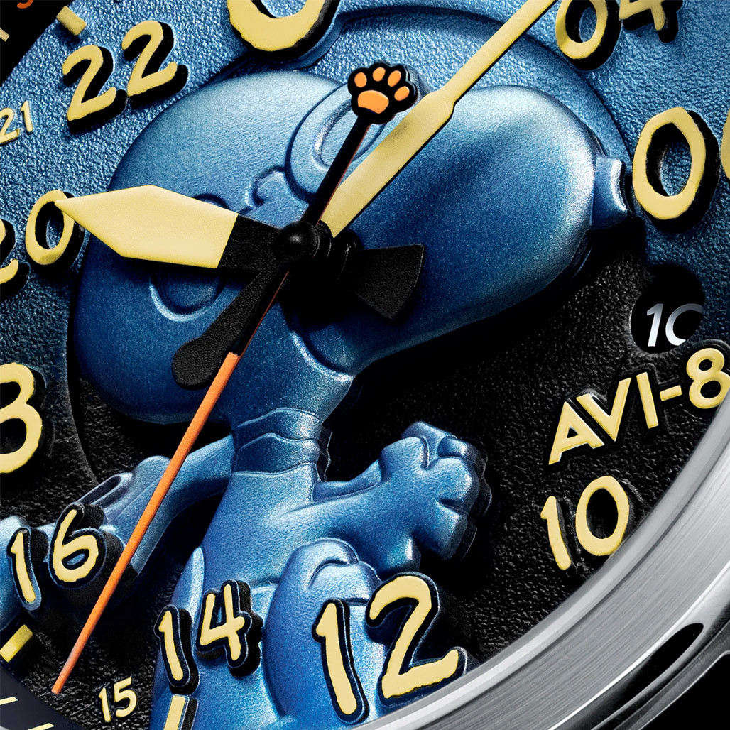 AVI-8 Peanuts Snoopy Flying Ace 24 LE Watch in Azure Blue #AV-4150-03
