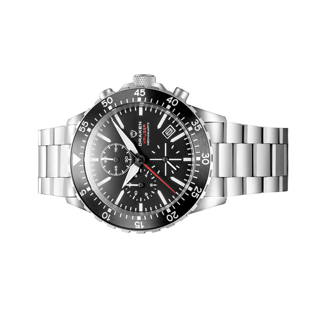 Draken Kruger 'B' Titanium Chronograph with Black Dial #DKN-05