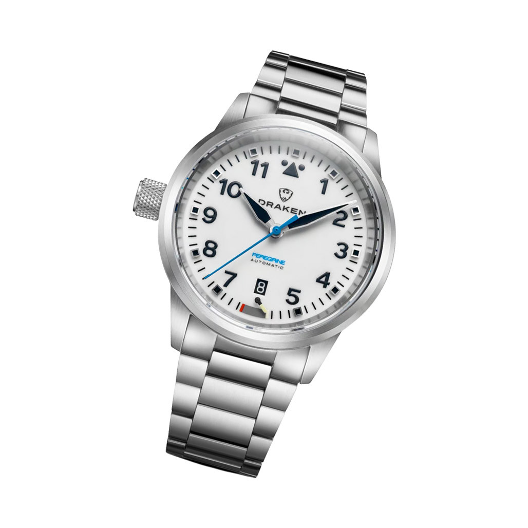 Draken Peregrine 'B' Full Lume Dial Watch with Left Crown #DKN-12