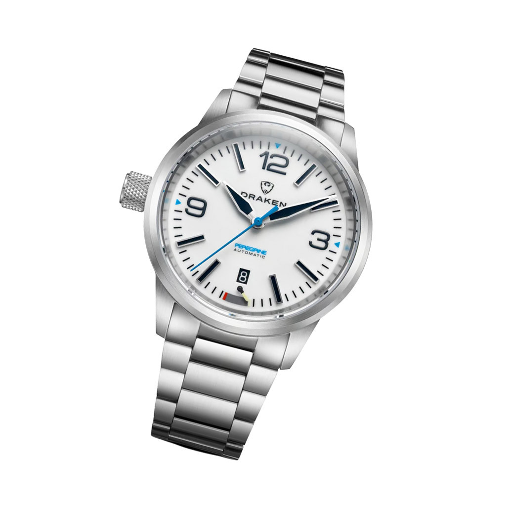 Draken Peregrine 'A' Full Lume Dial Watch with Left Crown #DKN-13