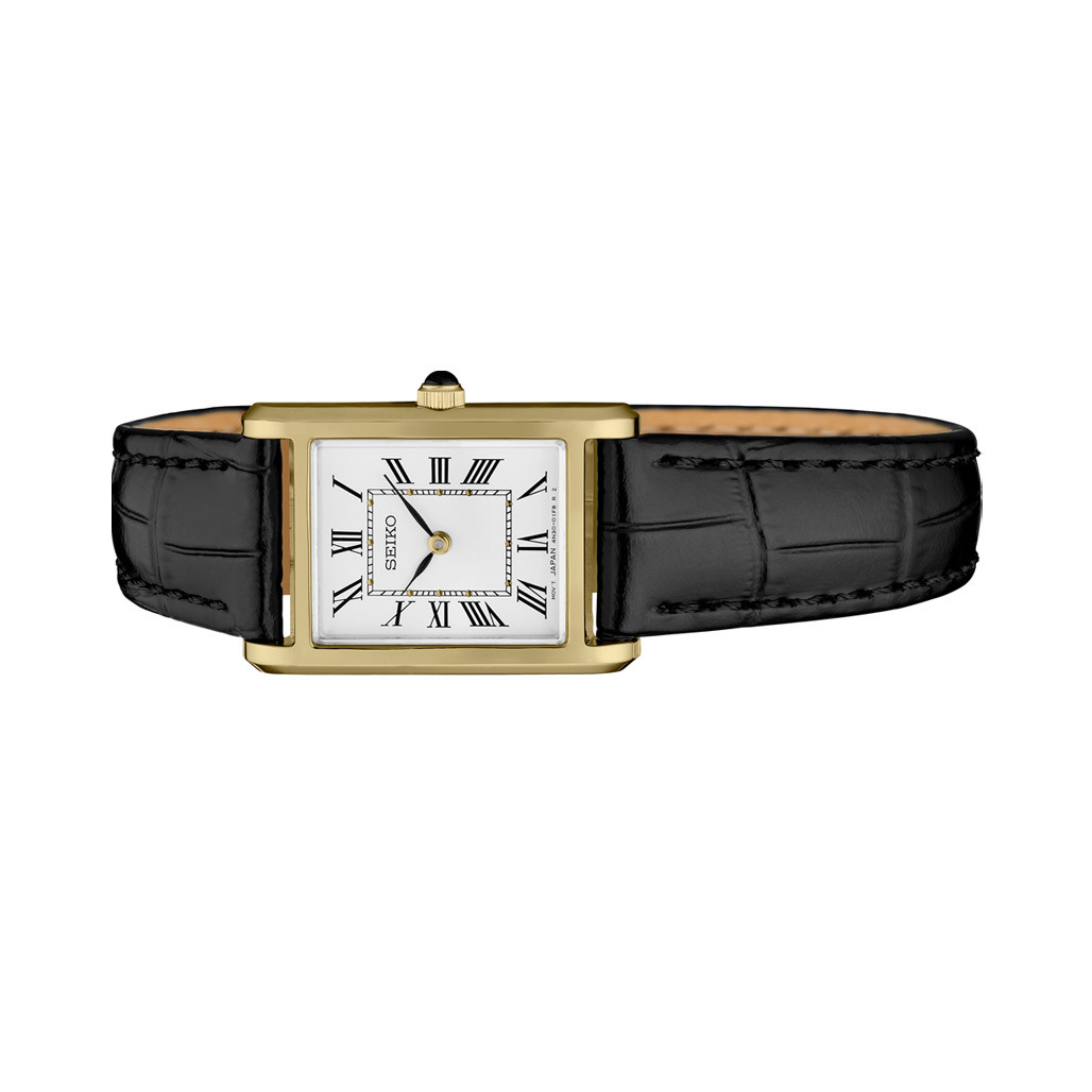 seiko ladies gold dress watch Vintage Seiko Ladies Dress Watch 1N00-1E09 Gold Tone Champagne Dial Running 6.5"